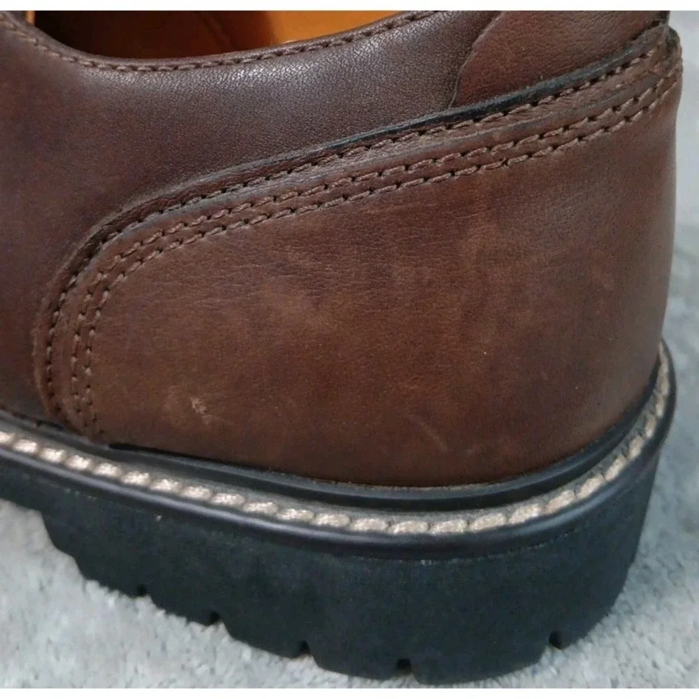 Earth Shoes Mens Oxford Shoes 11 Brown Leather Lewis Loafers Dress Casual‎ READ